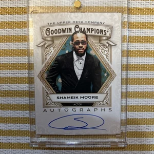 SHAMEIK MOORE 2025 Upper Deck Goodwin Champions Autographs ON CARD AUTO #A-SM . - Picture 1 of 3