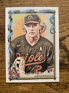 GUNNER HENDERSON 2023 TOPPS ALLEN & GINTER ROOKIE CARD, BALTIMORE ORIOLES - Picture 1 of 1
