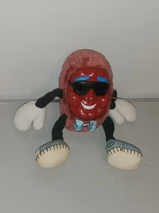 Vintage California Rosine Plüsch mit Vinyl Gesicht & Sonnenbrille Fliege 8 Zoll Körper C - Bild 1 von 7