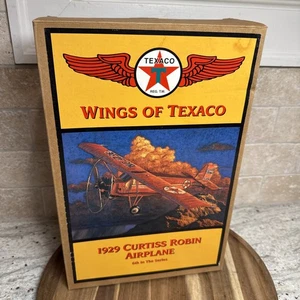 1929 Wings of Texaco Curtiss Robin Plane ERTL Die Cast Airplane Bank 6th Series - Picture 1 of 8