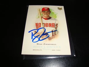 Ryan Zimmerman Washington Nats PSA Certified Autograph 2006 Allen & Ginter RC - Picture 1 of 8