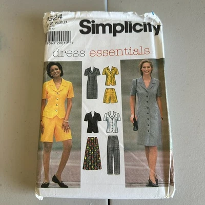 Simplicity Pattern 7524 Sz 20-24 Miss Petite Top Pants Dress Skirt Bermda Shorts - Image 1 of 4