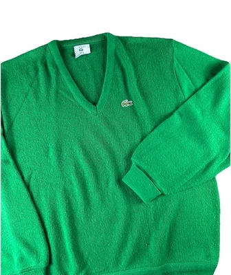 Suéter de Colección Izod Lacoste 100% Orlon Acrílico Verde Cuello en V Para Hombre Talla X-Grande Foto 1 de 4
