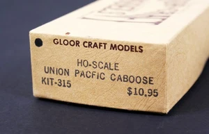 Gloor Craft Models HO Scale Union Pacific Caboose Kit-315, Collectable NOS - Bild 1 von 6