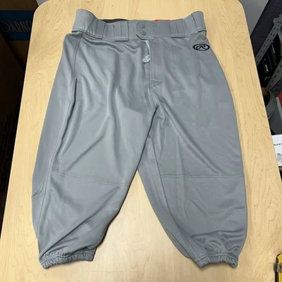 Rawlings Knicker Fit Mens Large gray baseball pants- NEW - Image 1 of 4