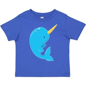Inktastic Narwhal Toddler T-Shirt Winter Animals Arctic Cold Snow Whale Horn Kid - Picture 1 of 10