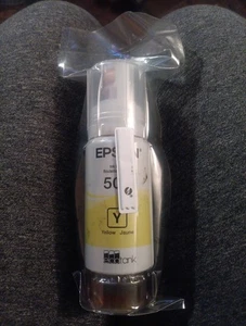 Epson Originale 522 Inchiostro Giallo Ricarica Ecotank Bottiglia Sacchetto Sigillato 12/2022 - Foto 1 di 3