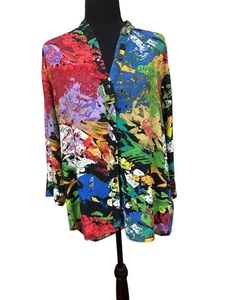 Jams World 50 Years Rayon Woman Gr. M "GRAND FLEUR" Hawaiihemd LESEN - Bild 1 von 8