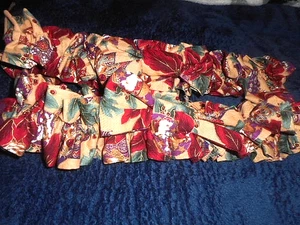 TWO NEW HOLIDAY BASKET GARTERS POINSETTIA PURCHASED IN DRESDEN 12" UNSTRETCHED - Picture 1 of 1