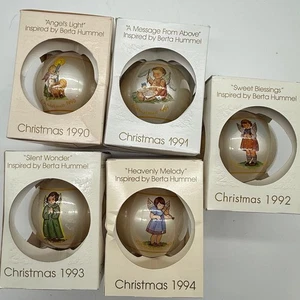 Vintage Berta Hummel inspiriert Weihnachtsschmuck Sammlung 5er Set Engel 90er - Bild 1 von 7