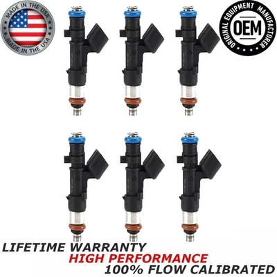 Inyectores de combustible BOSCH x6 OEM para Dodge Nitro Chrysler Cirrus 300 2006-10 3,5 L V6 Foto 1 de 4