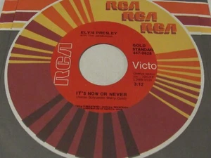 Elvis Presley 45 It's Now Or Never RCA Red label Gold Standard - Picture 1 of 2