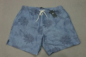 Vintage 7 for all Mankind Jeans Men's Size XL Blue Shorts Flower All Over Print - Picture 1 of 10