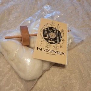 Ashford Drop Spindle, Large bag of Wool and Handspindles book by B. Hochberg. - Picture 1 of 8