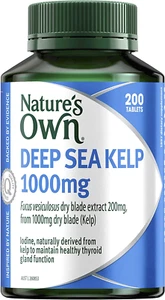 Nature'S Own Deep Sea Kelp 1000Mg Tablets 200 - Contains Iodine for Healthy T... - Picture 1 of 12
