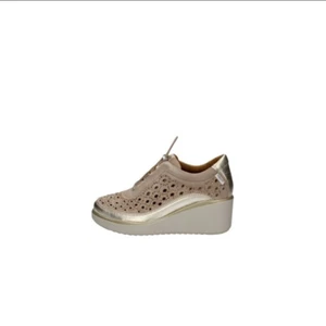 SCARPE SNEAKERS SLIP ON DONNA WALK MELLUSO K55370D PELLE ORO ORIGINALE PE 2023 - Foto 1 di 2