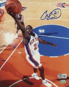Foto a color de CHARLIE WARD firmada/autografiada NEW YORK KNICKS NBA 8x10 - BECKETT - Imagen 1 de 1