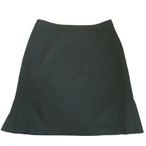 Tahari Levine 12 Rock schwarz A-Linie Plissee Saumdetail gefüttert Business Freizeit - Bild 1 von 4