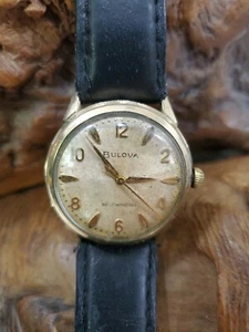 Vintage Bulova Self Winding mens Wristwatch F275975 M7 10k RGP Bezel - Picture 1 of 11