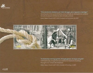 Portugal Azores 2007 Scouting Boy Scouts 100th Anniversary Miniature sheet MNH - Picture 1 of 2
