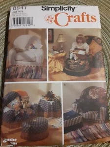 Simplicity Crafts Pattern 8641 Sunrise Designs Doll Furniture Uncut - Picture 1 of 9