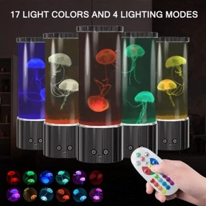 Jellyfish Lava Lamp Quallen Lampe Jellyfish Lamp Aquarium LED Tank Mood Lampe DE - Bild 1 von 23