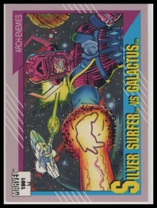 1991 Impel Marvel Universe II #94 Silver Surfer vs. Galactus - Bild 1 von 2