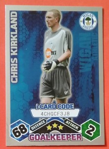 Match Attax 2009/10 i-card - Chris Kirkland of Wigan Athletic