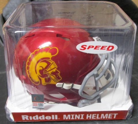 USC TROJANS SOUTHERN CAL RIDDELL SPEED MINI HELMET NEW IN BOX CALEB WILLIAMS Cover