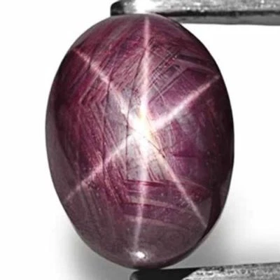 AIGS Certified SIERRA LEONE Star Ruby 64.33 Cts Natural Untreated Oval - Image 1 of 3