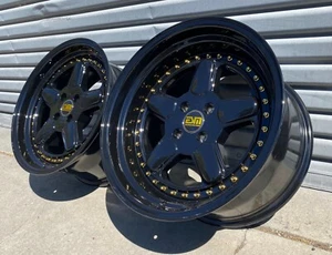ESM 5R Black 17x10 4x100 BMW E30 84-91 325i 325is 318i 318is 325es - Picture 1 of 3