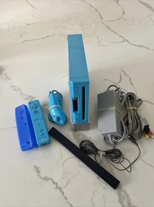 Complete Wii System RVL-101 Blue Teal Console TESTED & WORKING PERFECTLY! READ! - Picture 1 of 7