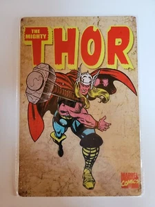 Retro BLECHSCHILD Marvel The Mighty THOR Metall Wandschild 7 7/8 x 11 3/4 Marvel - Bild 1 von 5
