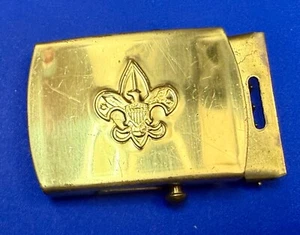 Vestido Boy Scouts of America BSA Tono Dorado Trinquete Estilo De Colección Hebilla de cinturón uniforme - Imagen 1 de 17