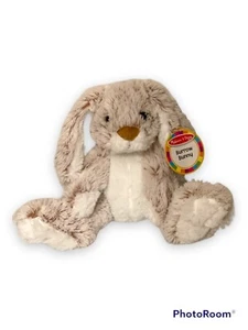 Burrow Bunny Rabbit Plush Melissa and Doug Brown Adorable Soft Stuffed Animal - Picture 1 of 4