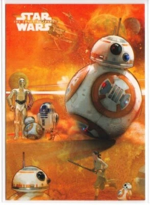 2015 Star Wars The Force Awakens Series One Character Montages #7 BB-8 - Image 1 of 2