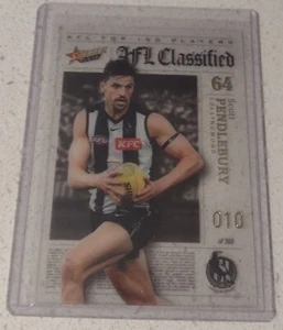2023 Footy Stars Scott Pendlebury Classified #010/365 JN AC64 Jumper Number - Picture 1 of 2