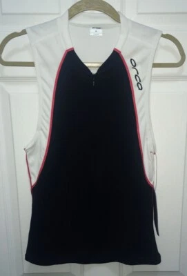 ORCA Equip Camiseta de Triatlón Ciclismo Negro Blanco Re Sin Mangas Camiseta sin Mangas NUEVA Para Hombres M Foto 1 de 4