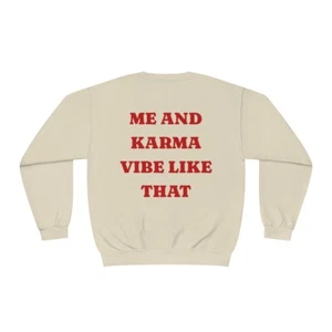Me and karma vibe like that Unisex NuBlend® Crewneck Sweatshirt - Picture 1 of 21