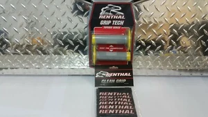 RENTHAL YELLOW GREY MOTOCROSS GRIPS AND PROTECTORS CR CRF YZ YZF RM RMZ KX KXF - Picture 1 of 8