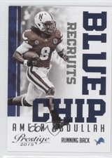 2015 Panini Prestige Blue Chip Recruits Ameer Abdullah #10 Rookie RC