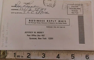 VERY RARE REX LAYNE  HAND SIGNED ENVELOPE  WITH COA  - Picture 1 of 2