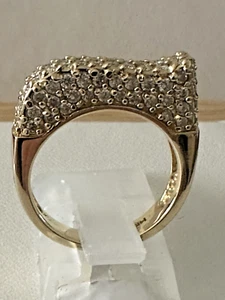 14kt.yellow gold cluster ring with 1.0ct.natural round diamonds,size 6.5,6 Gr. - Picture 1 of 9