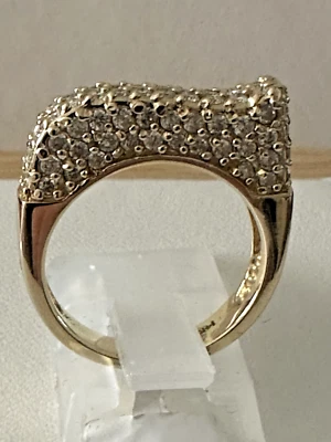 14kt.yellow gold cluster ring with 1.0ct.natural round diamonds,size 6.5,6 Gr. - Image 1 of 4