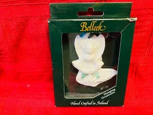 Belleek Christmas ornament RETIRED #2609 ANGEL WITH FLOWERS ORNAMENT - Picture 1 of 3
