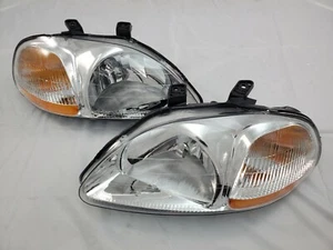 Juego completo de faros de repuesto cromados para Honda Civic JDM 1996 1997 1998 - Imagen 1 de 1