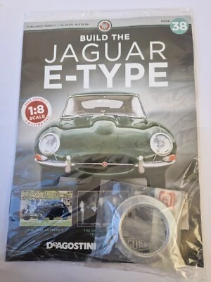 1/8 DEAGOSTINI Costruisci La Tua Auto JAGUAR E-TYPE Numero 38 Inclusa Parte - Immagine 1 di 2