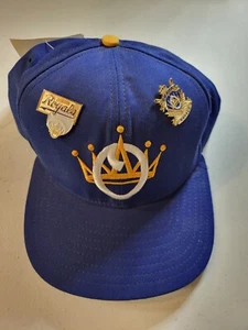 NWT Vintage 90s Omaha Royals MiLB Snapback Hat MLB Rare. With 2 Pins! - Picture 1 of 4