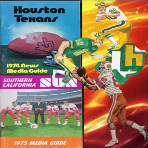 1974 WFL Houston Texans and California Suns Media Guide World Football League. - Picture 1 of 5
