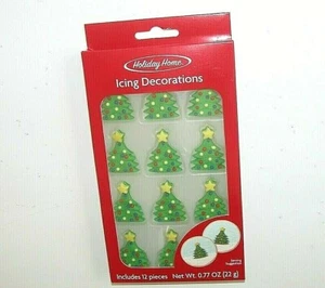 NEW NIP Christmas Tree Decorations Cupcake Cake Set 12 - Picture 1 of 1
